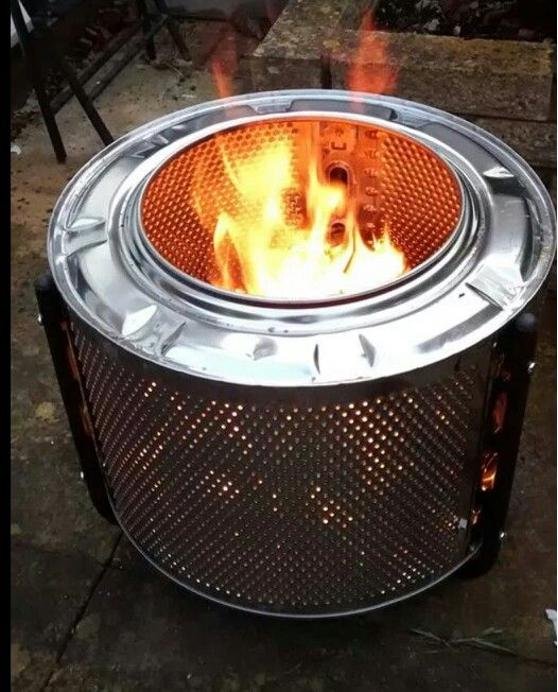 pit fire washing machine diy via