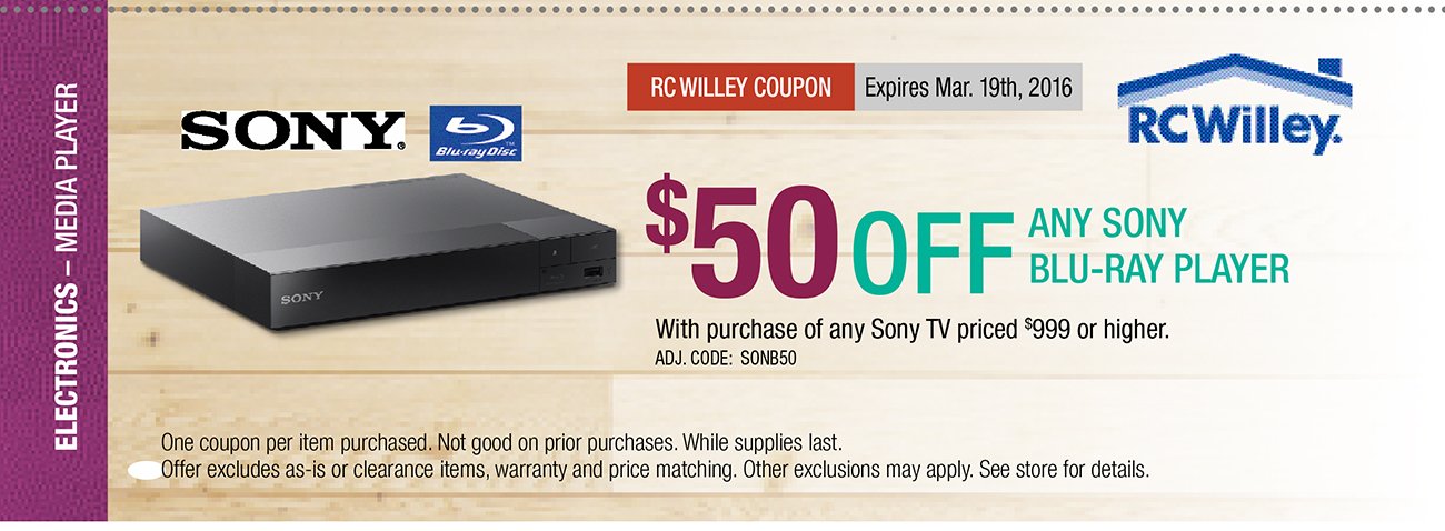 Rc willey coupon code
