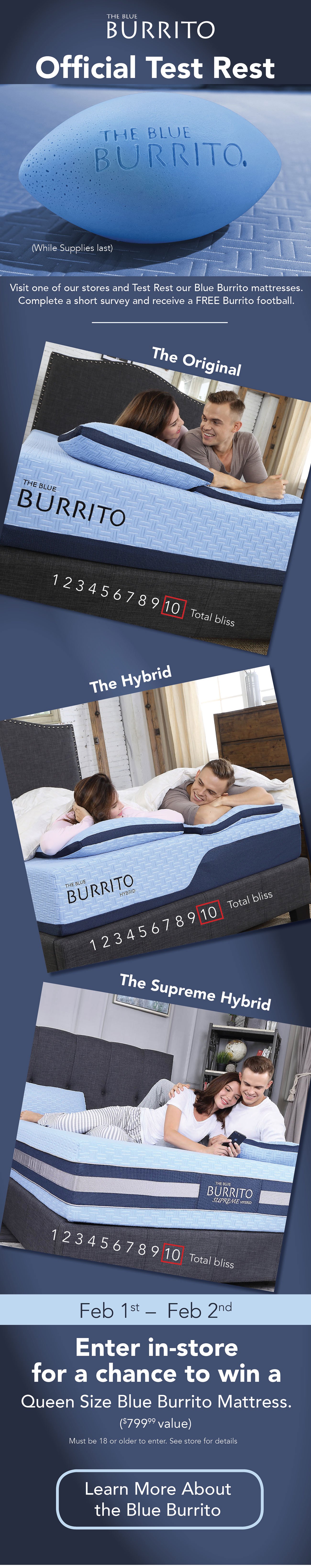 blue burrito supreme mattress