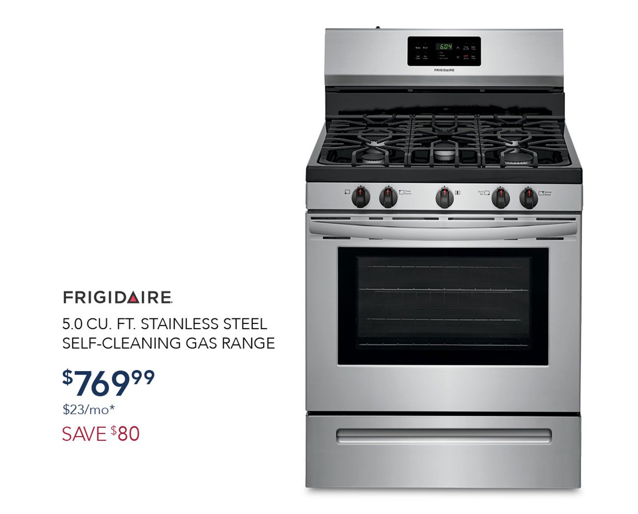 Frigidaire-Stainless-steel-gas-range