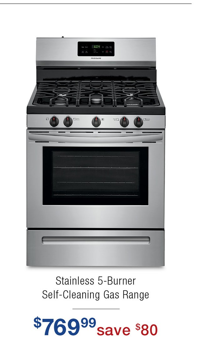 Stainless-gas-range