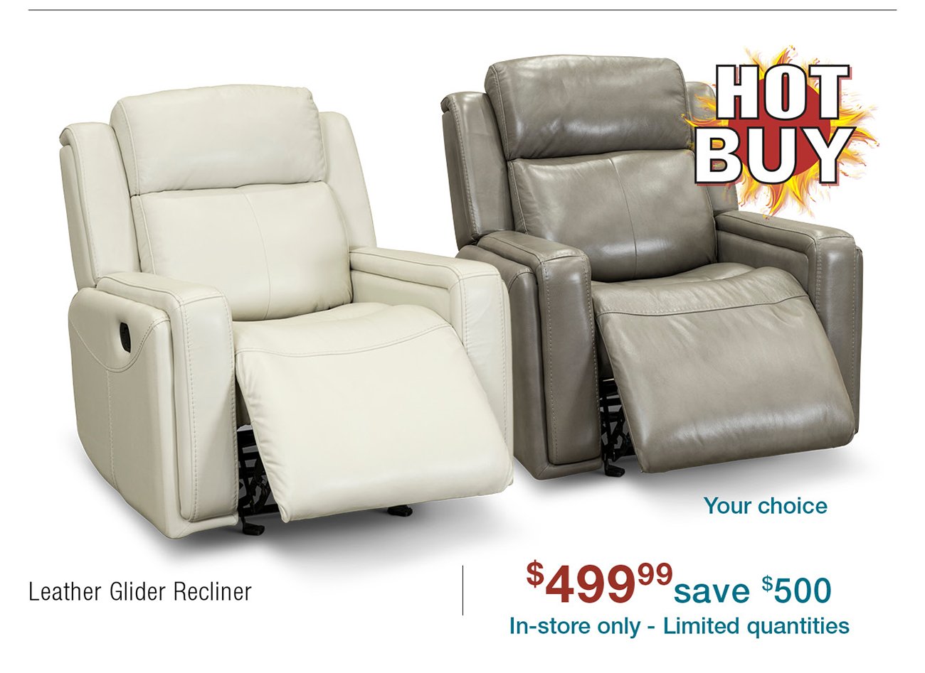 Leather-glider-recliner