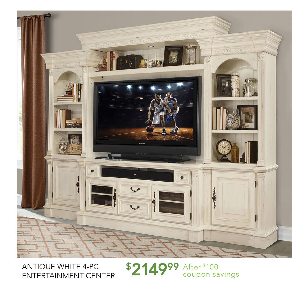 White-entertainment-center