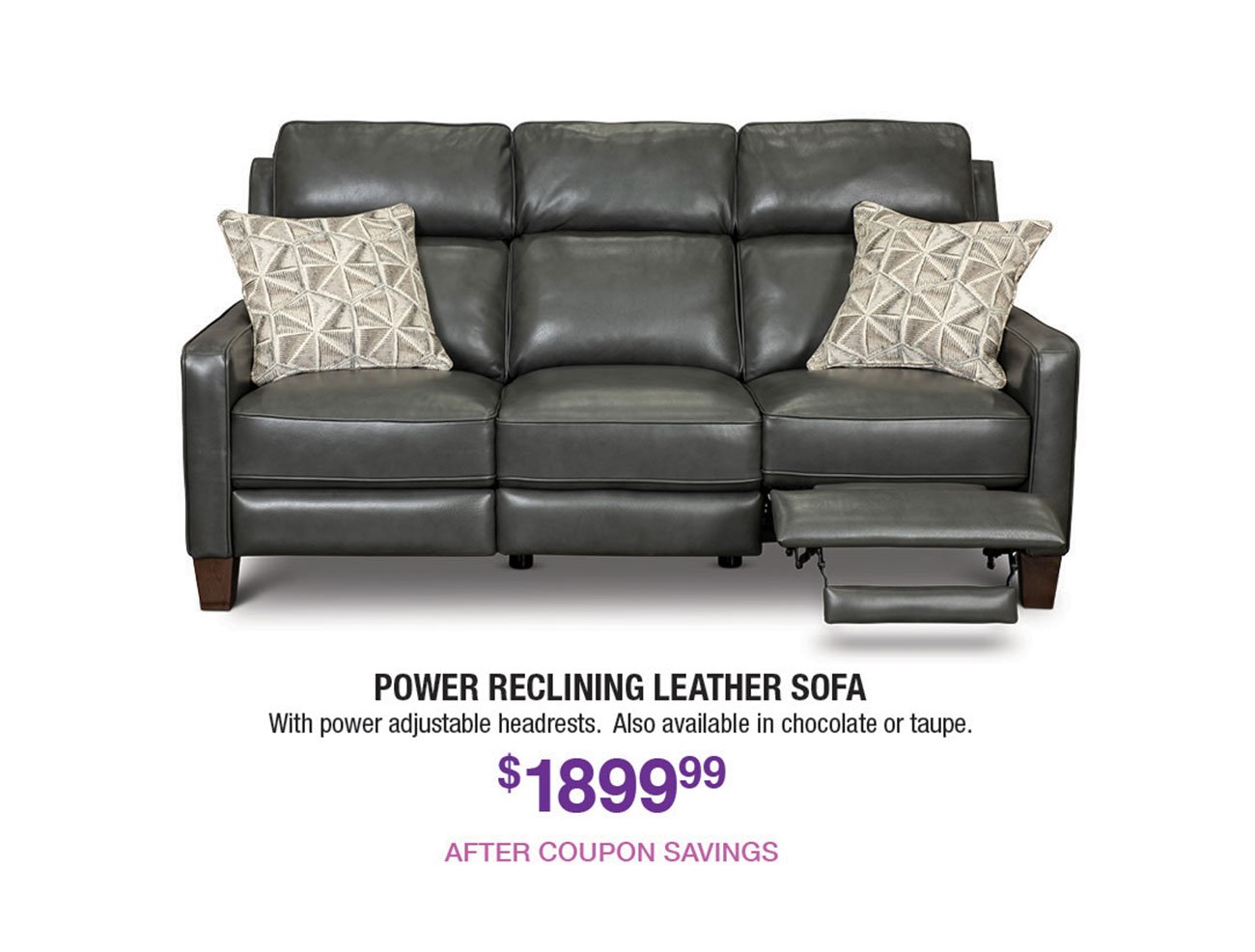 Power-Reclining-Dark-Gray-Leather-Sofa