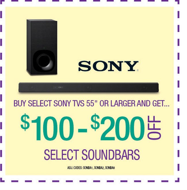 Sony-Soundbars-Coupon