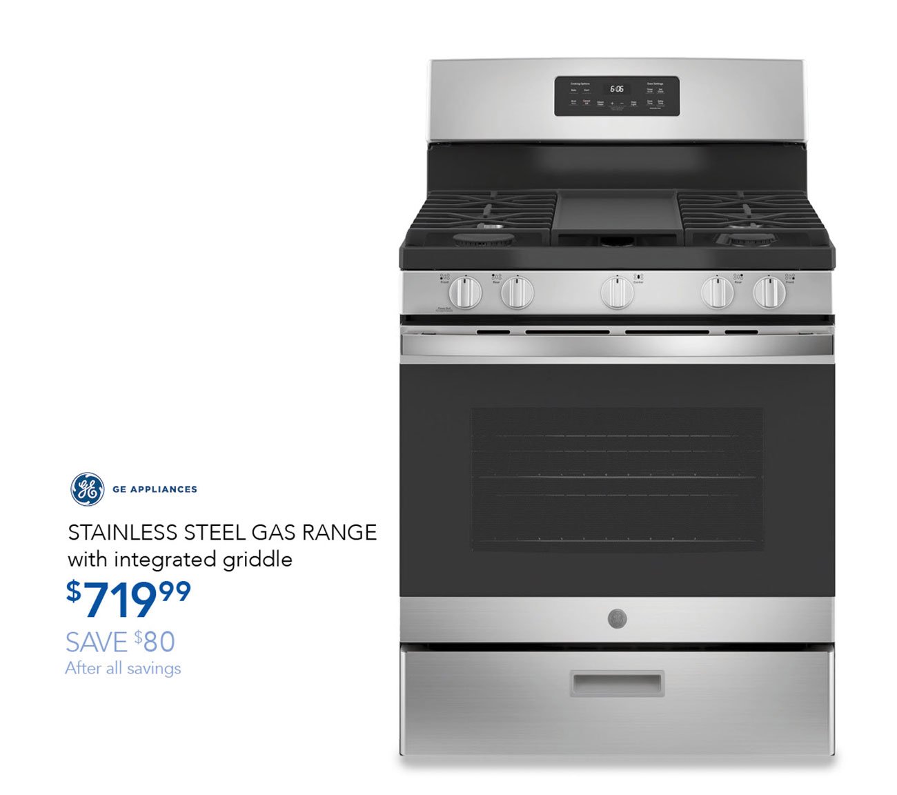 GE-Stainless-steel-gas-range