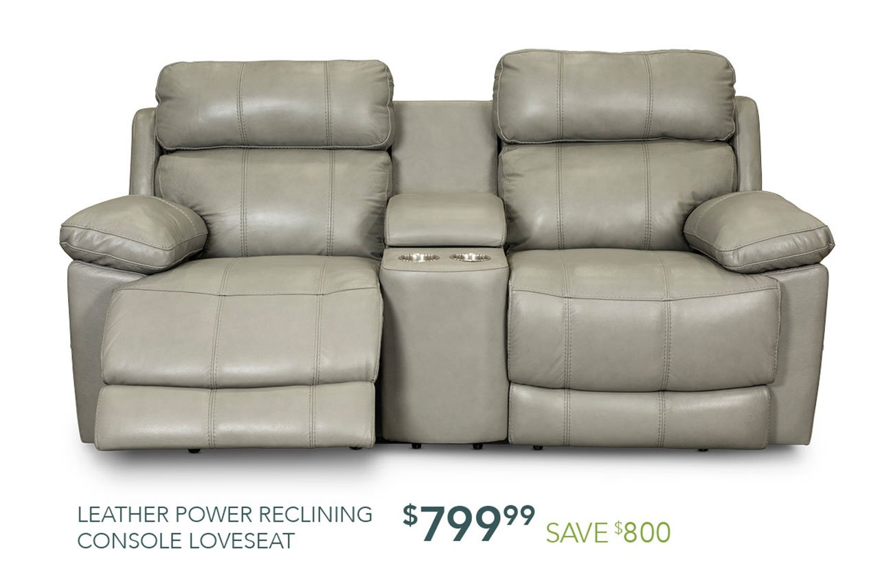 Leather-power-reclining-loveseat