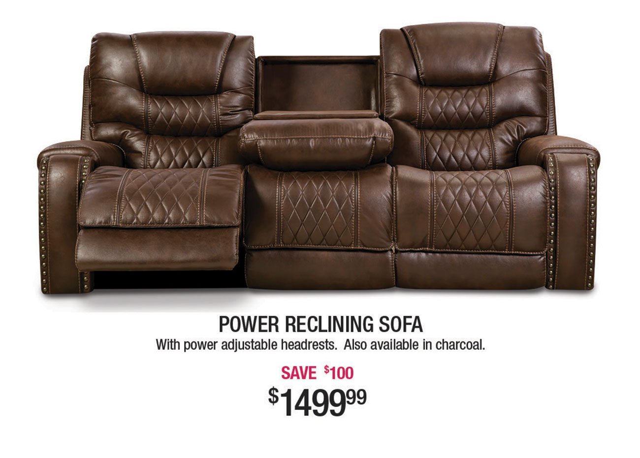 Brown-Power-Reclining-Sofa