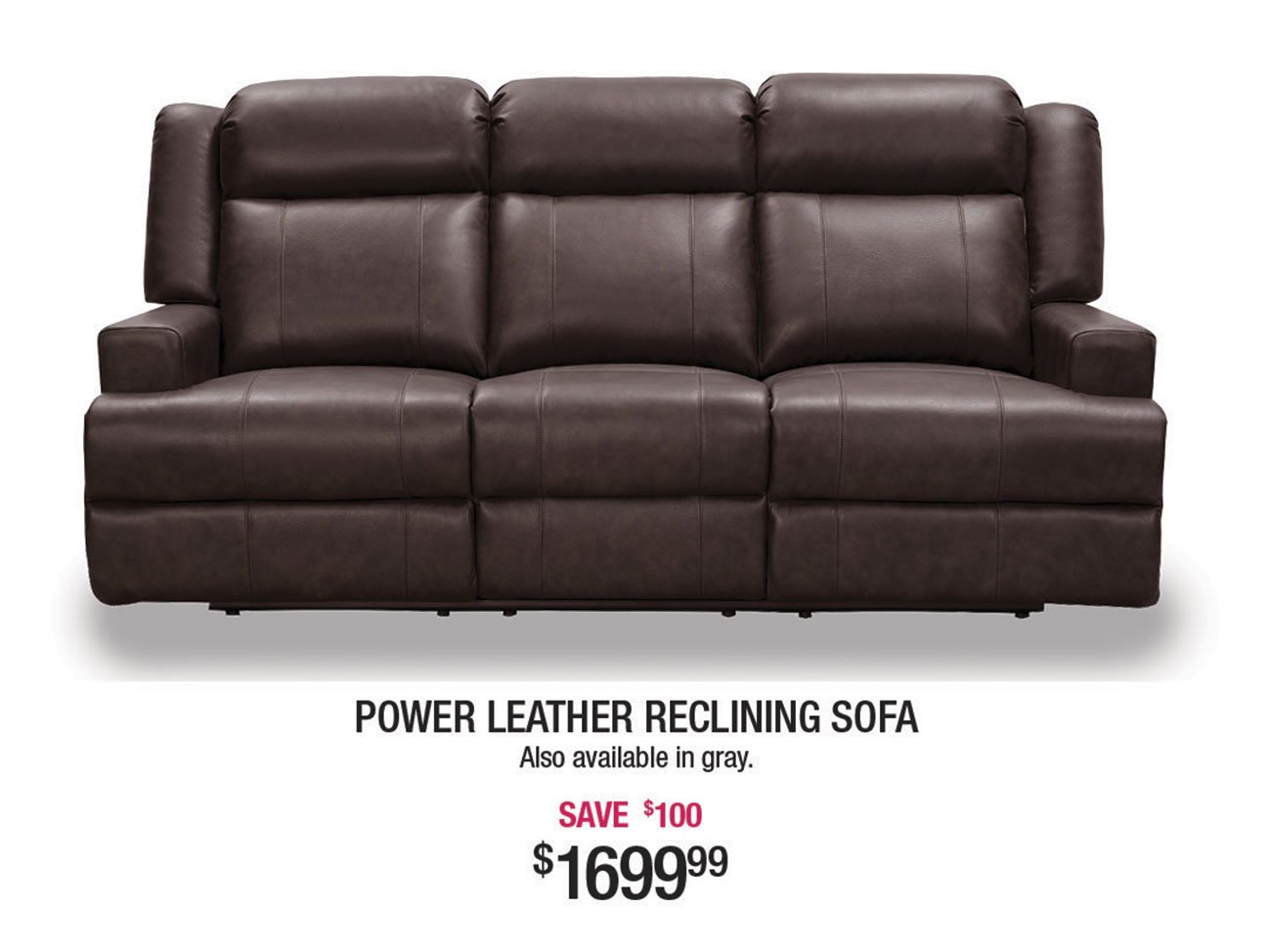 Dark-Brown-Leather-Power-Reclining-Sofa