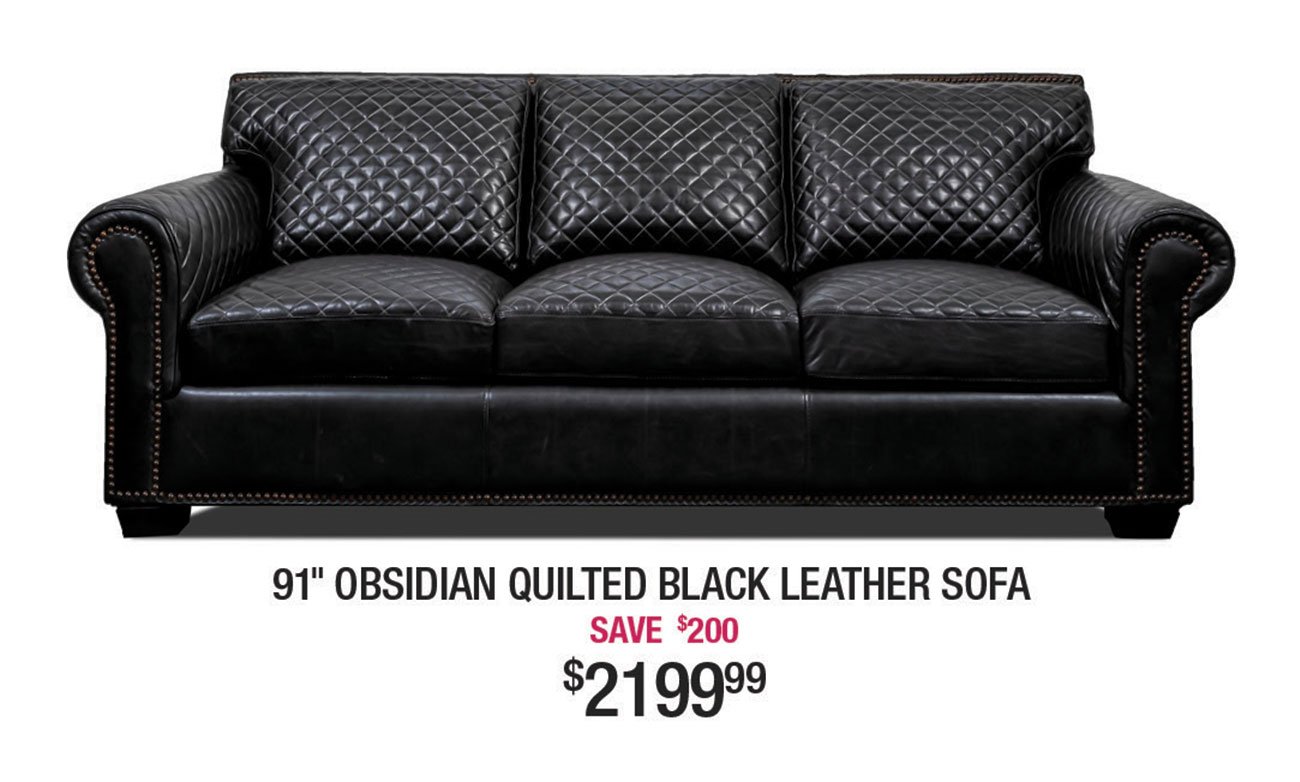 Obsidian-Quilted-Black-Leather-Sofa