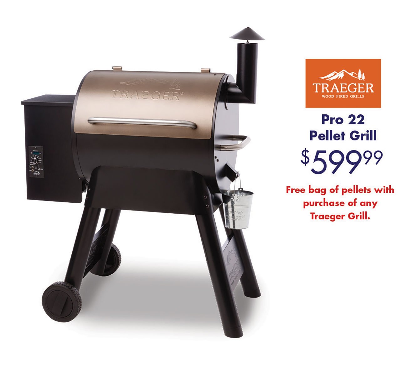 Traeger-Pro-22-Pellet-Grill-Bronze