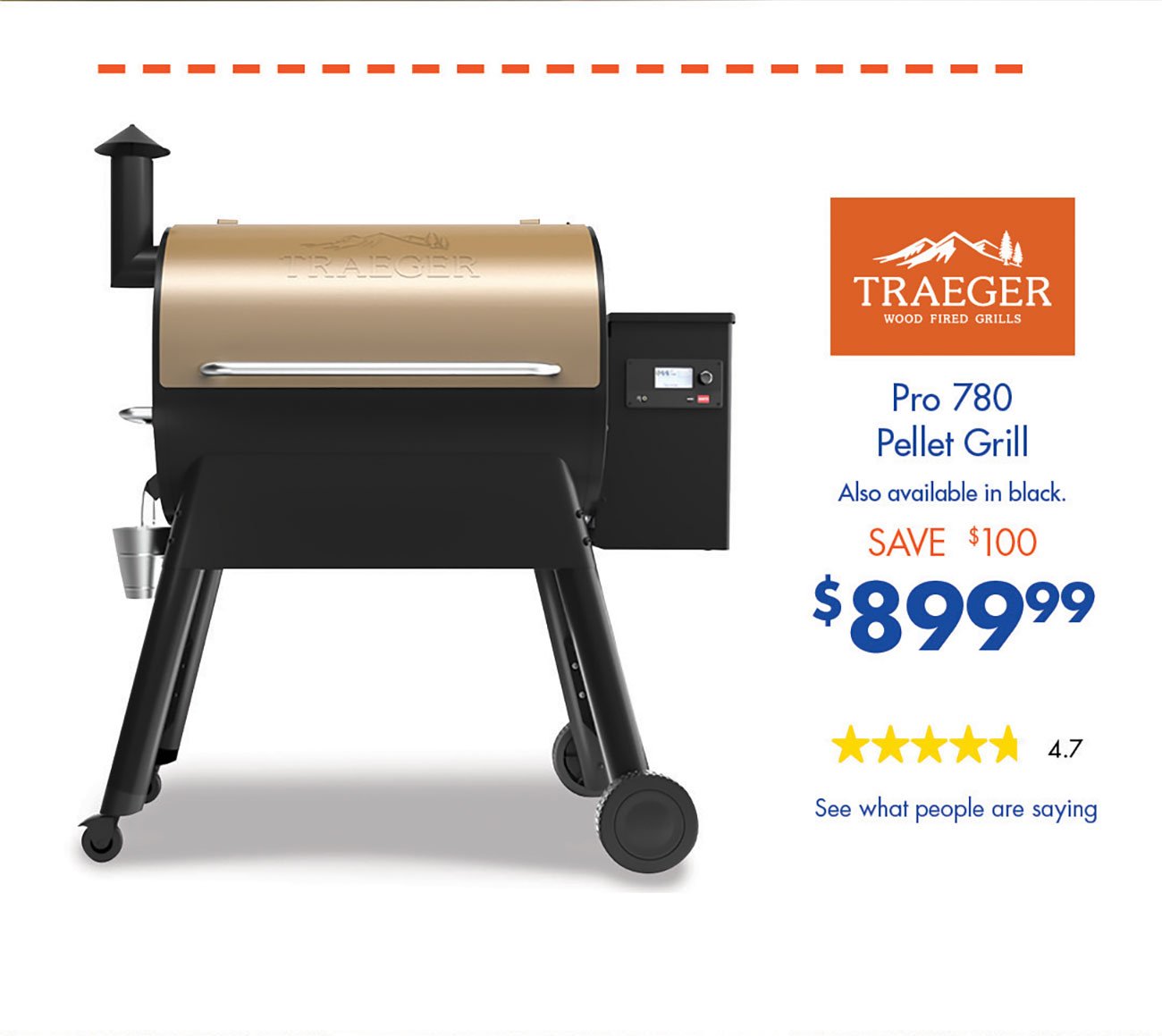 Traeger-Pro-780-Pellet-Grill-Bronze