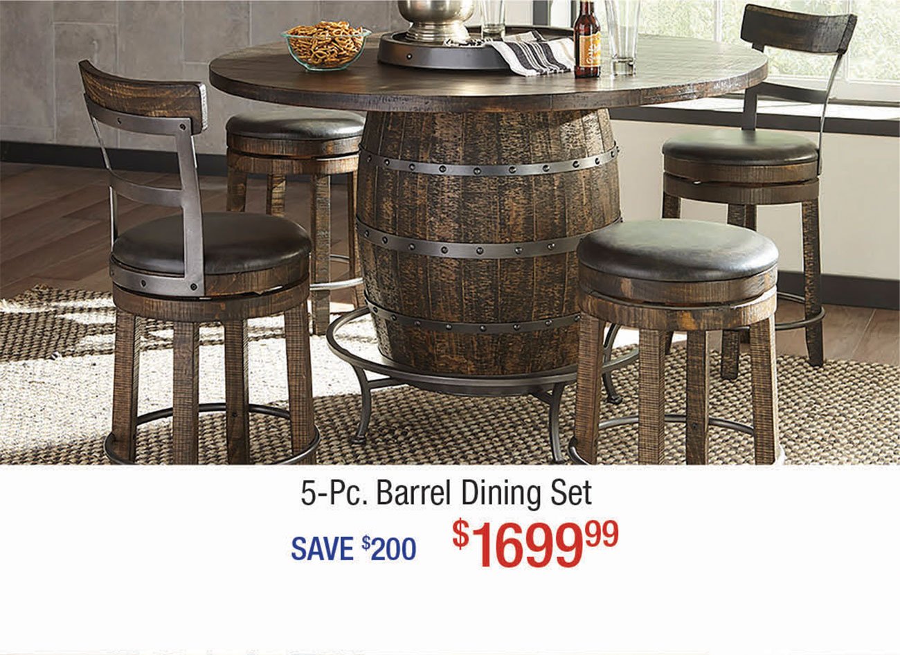 Barrel-Dining-Set