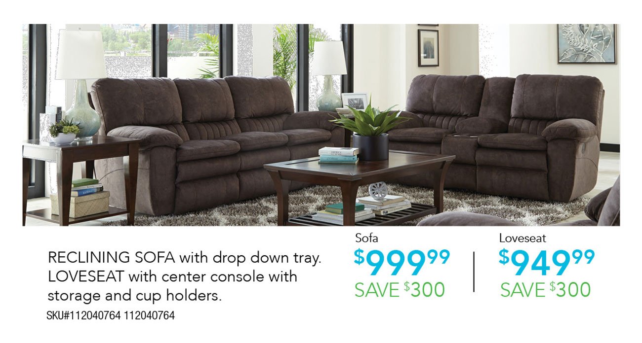 Reclining Sofa and loveseat