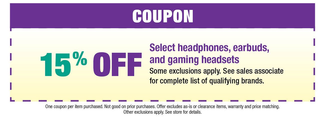 Headphone-coupon