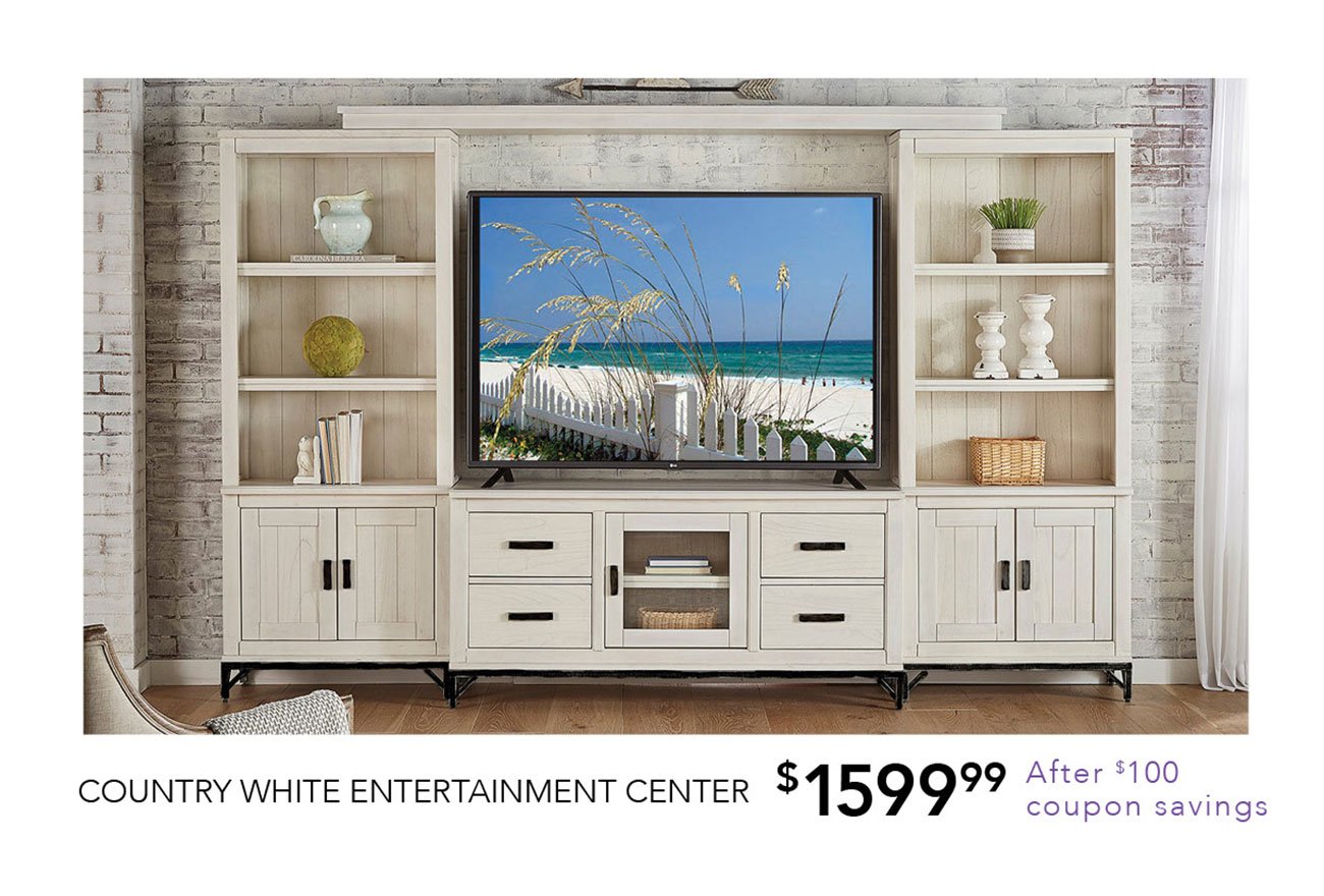 Country-white-entertainment-center