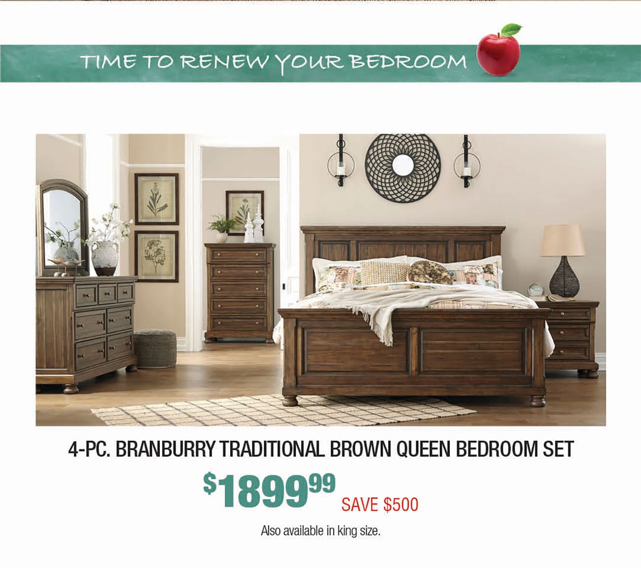 Branburry-Traditional-Brown-Queen-Bedroom-Set