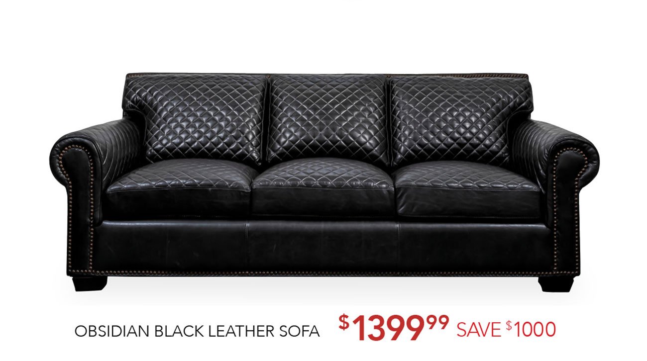 Obsidian-Black-leather-sofa