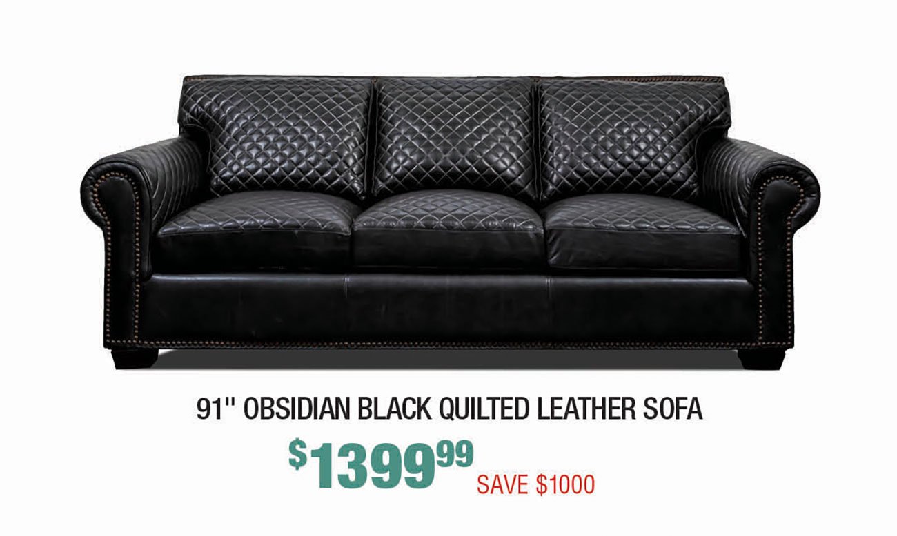 Obsidian-Black-Quilted-Leather-Sofa