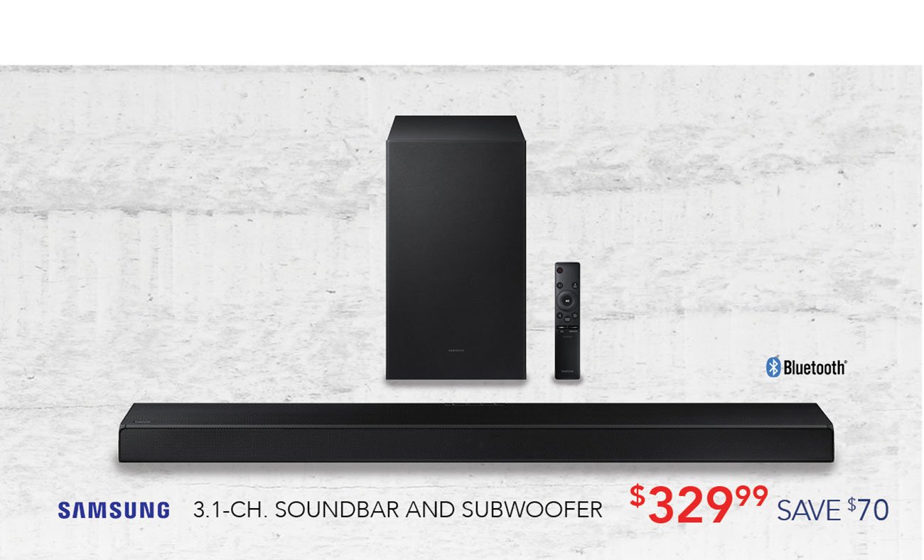 Samsung-soundbar-and-subwoofer