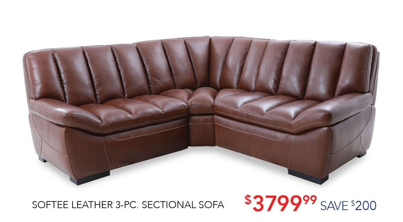 Softee-leather-sectional