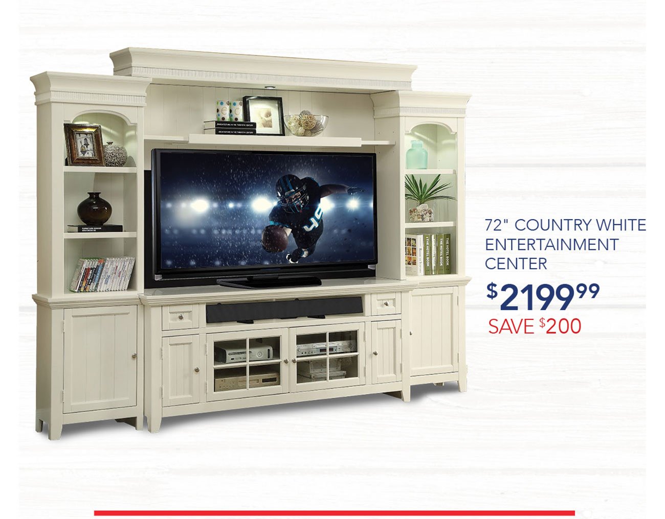 Country-white-entertainment-center