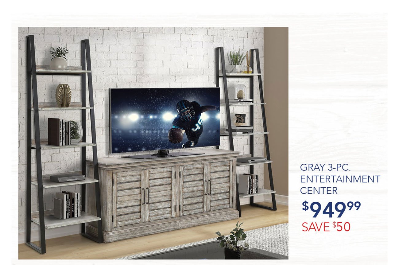 Gray-entertainment-center