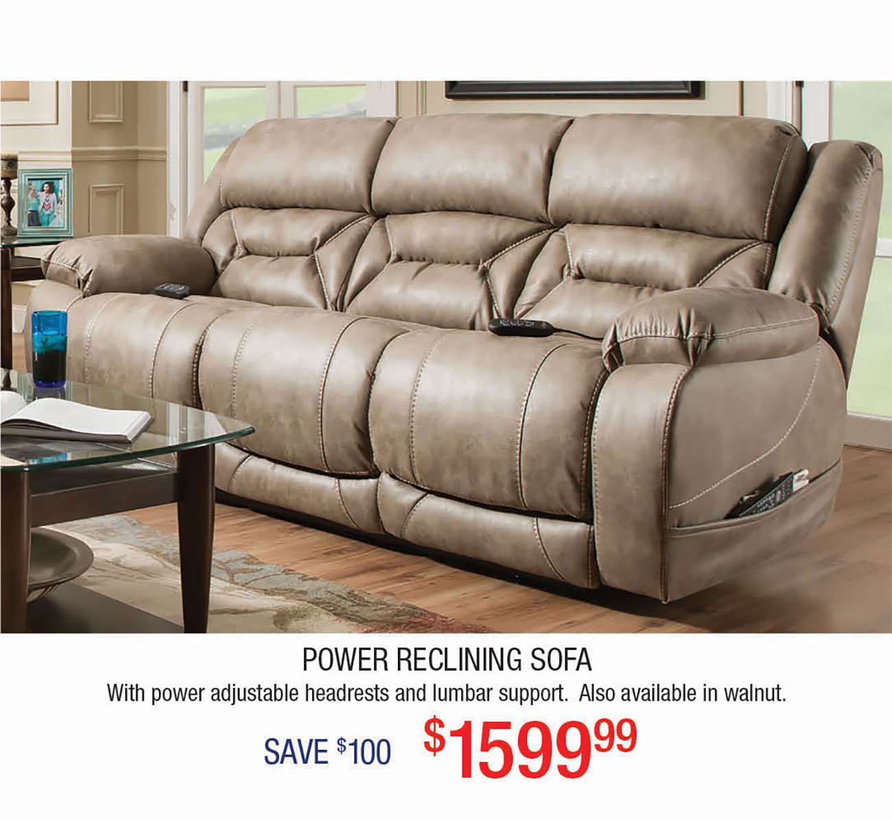 Power-Reclining-Mushroom-Sofa