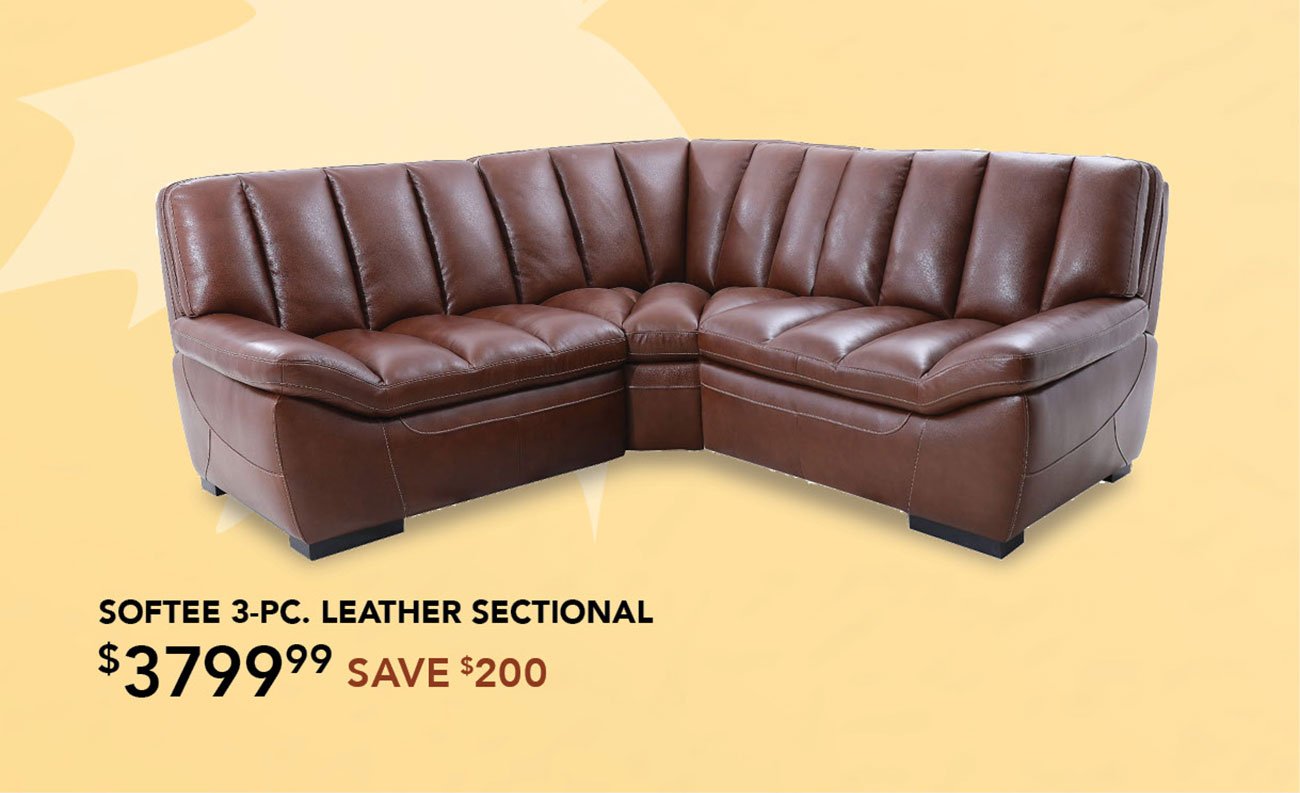 Softee-leather-sectional