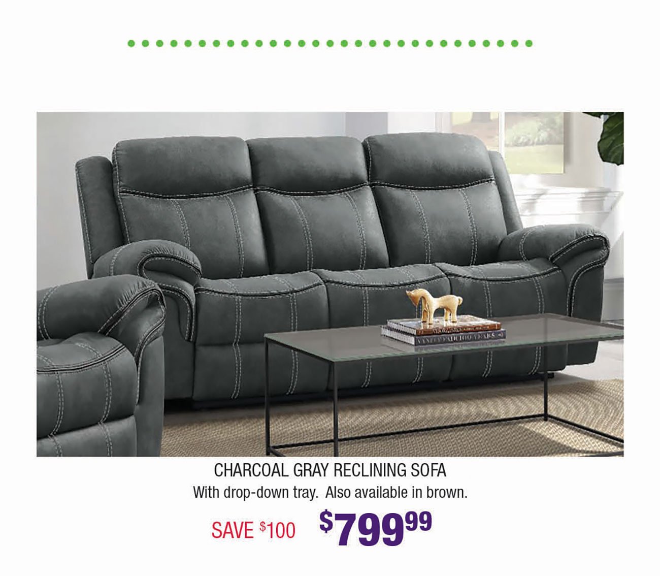 Charcoal-Gray-Reclining-Sofa