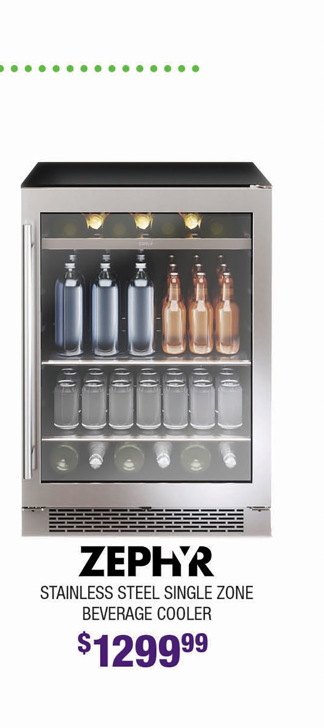 Zephyr-Single-Zone-Beverage-Cooler