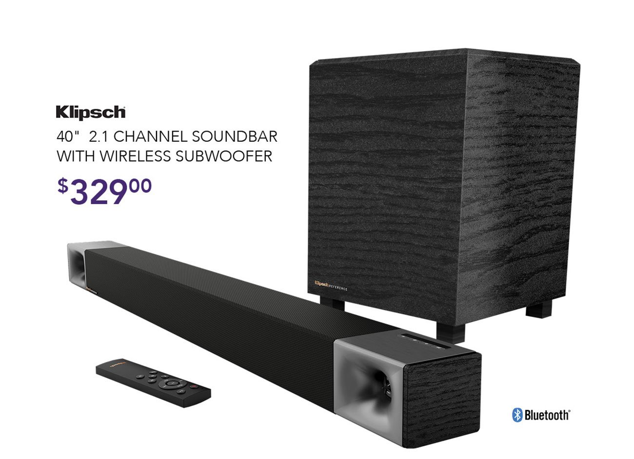 Klipsch-soundbar-with-subwoofer