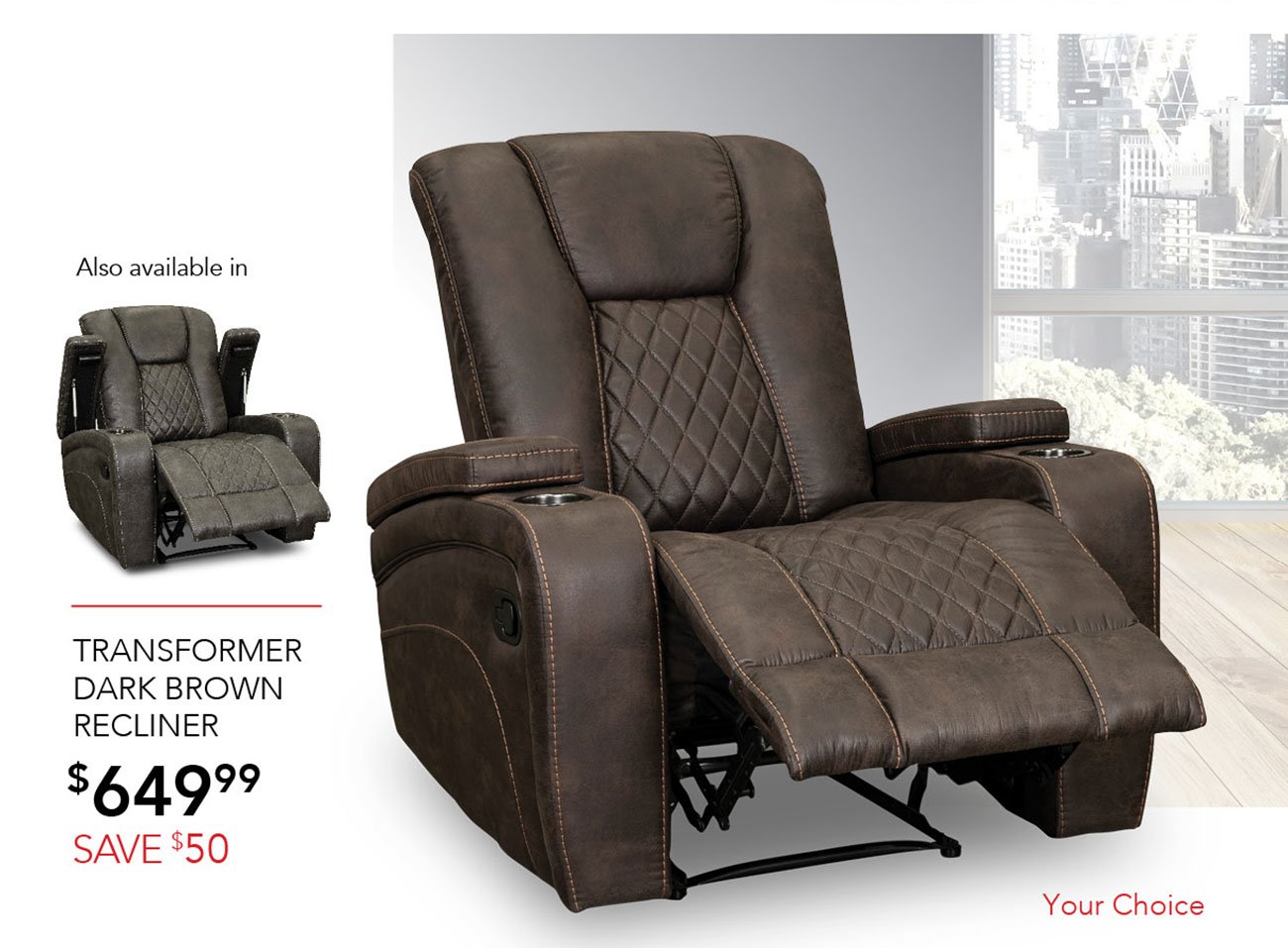 Transformer-dark-brown-recliner