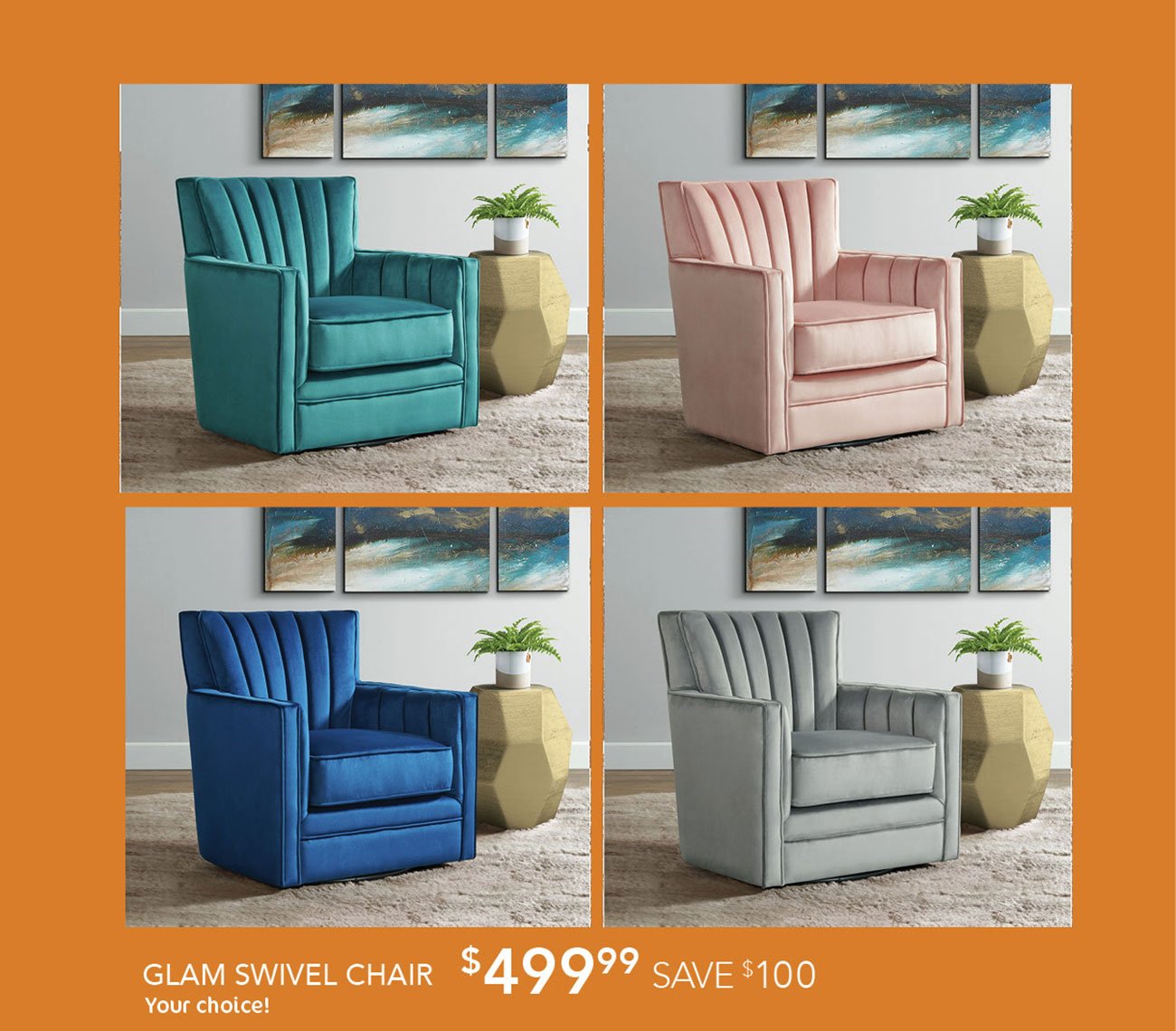 Glam-swivel-chair