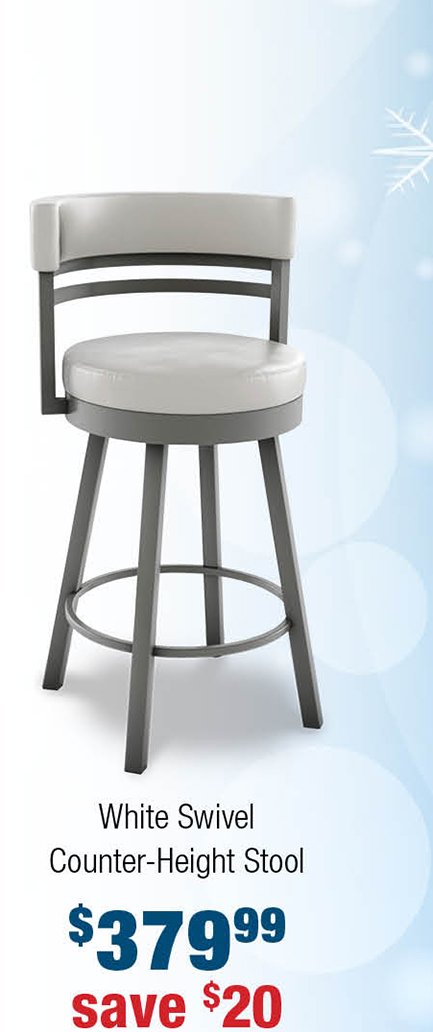 White-swivel-stool