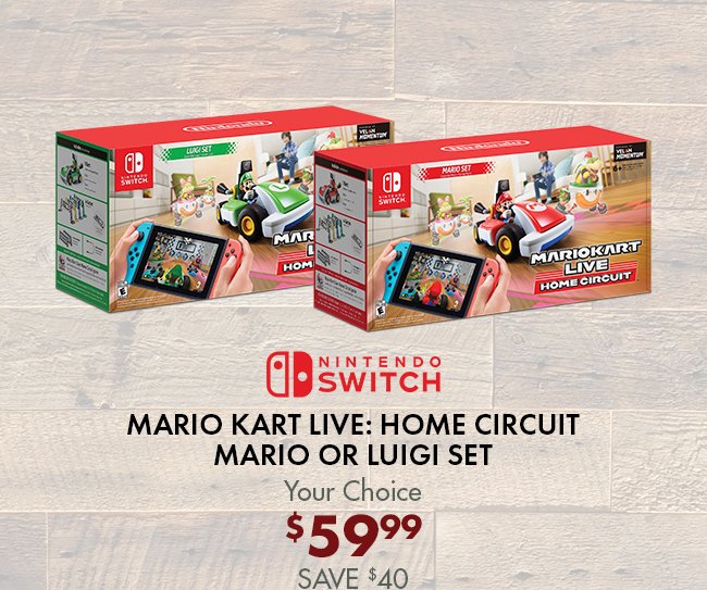 Mario Kart Live: Home Circuit - Mario or Luigi set - Your choice $59.99 Save $40