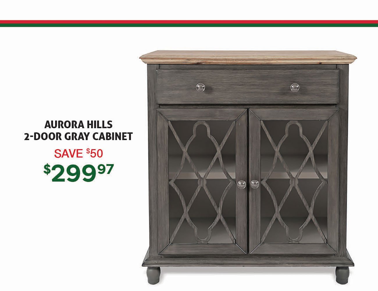 Aurora-Hills-2-Door-Gray-Cabinet