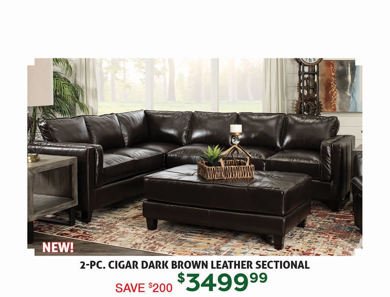 Cigar-Dark-Brown-Leather-Sectional