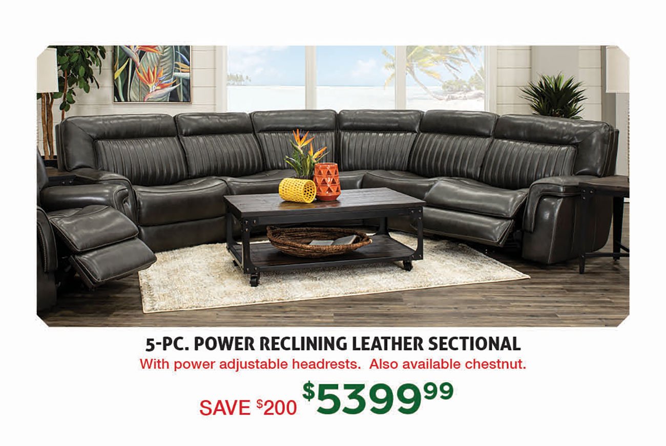 Charcoal-Power-Reclining-Leather-Sectional