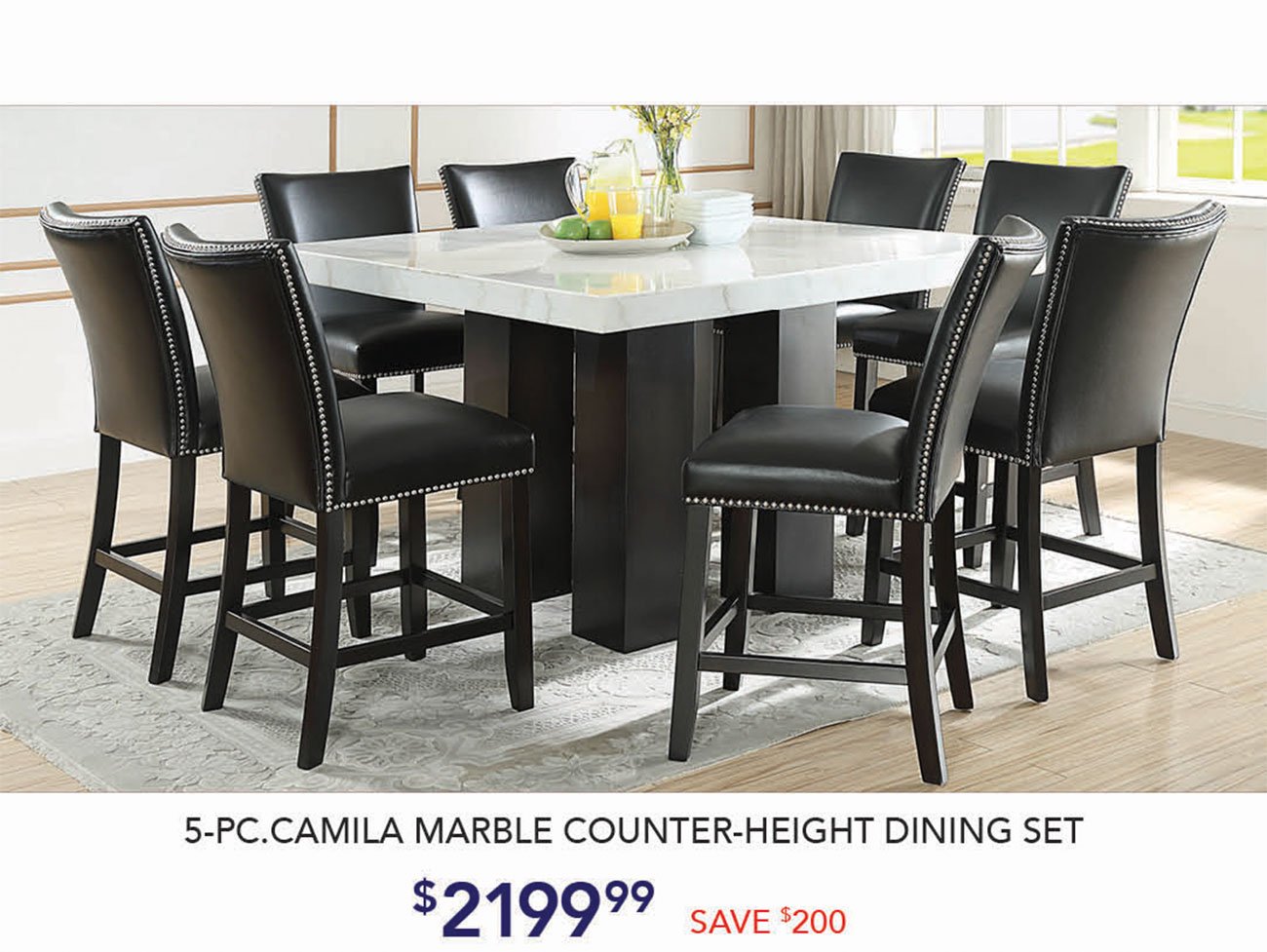 Camila-Black-Marble-Dining-Set