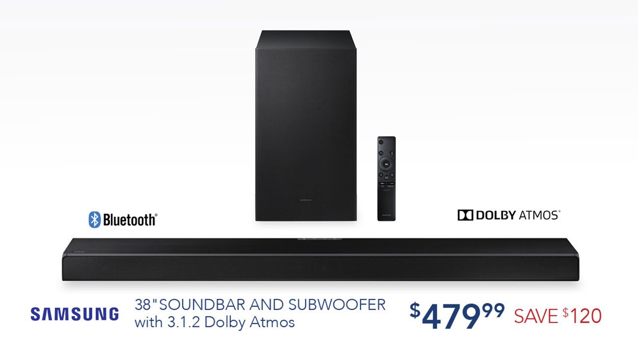 Samsung-soundbar-and-subwoofer