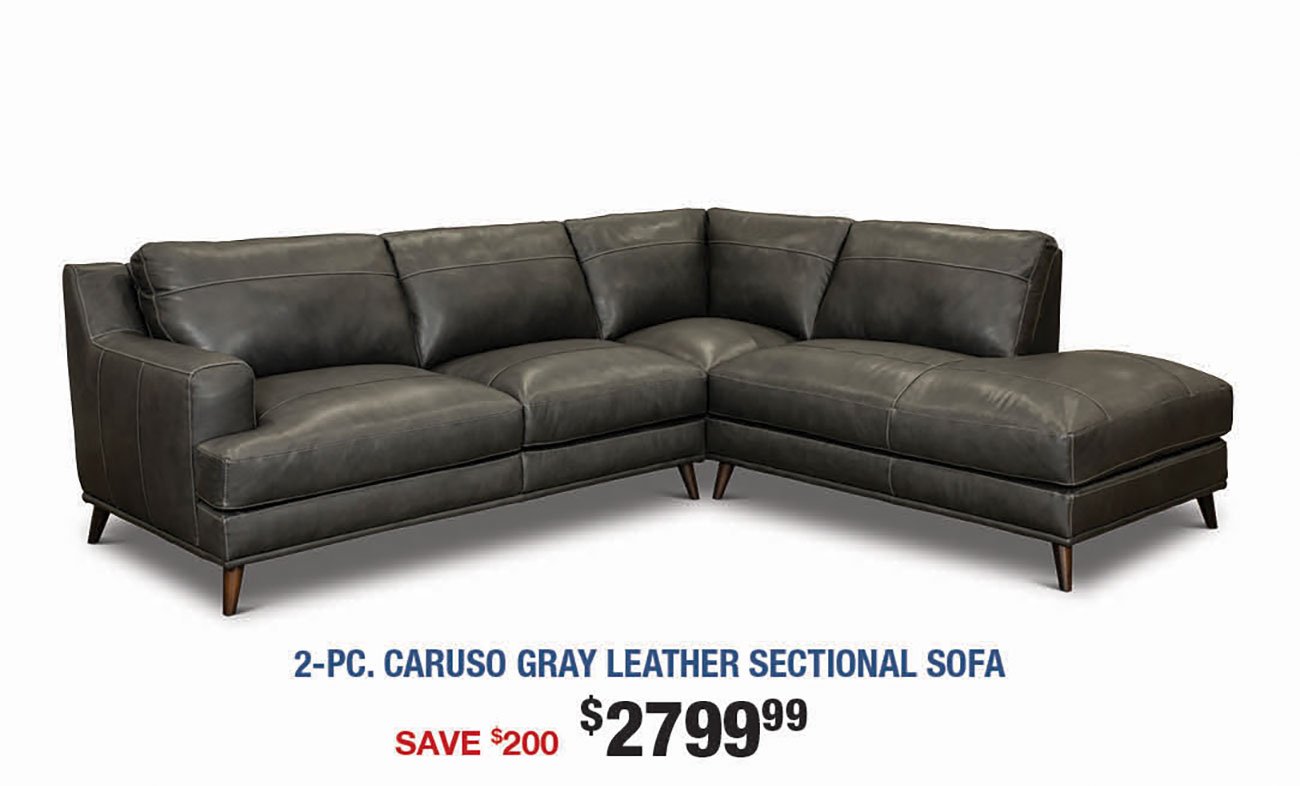 Caruso-Gray-Leather-Sectional