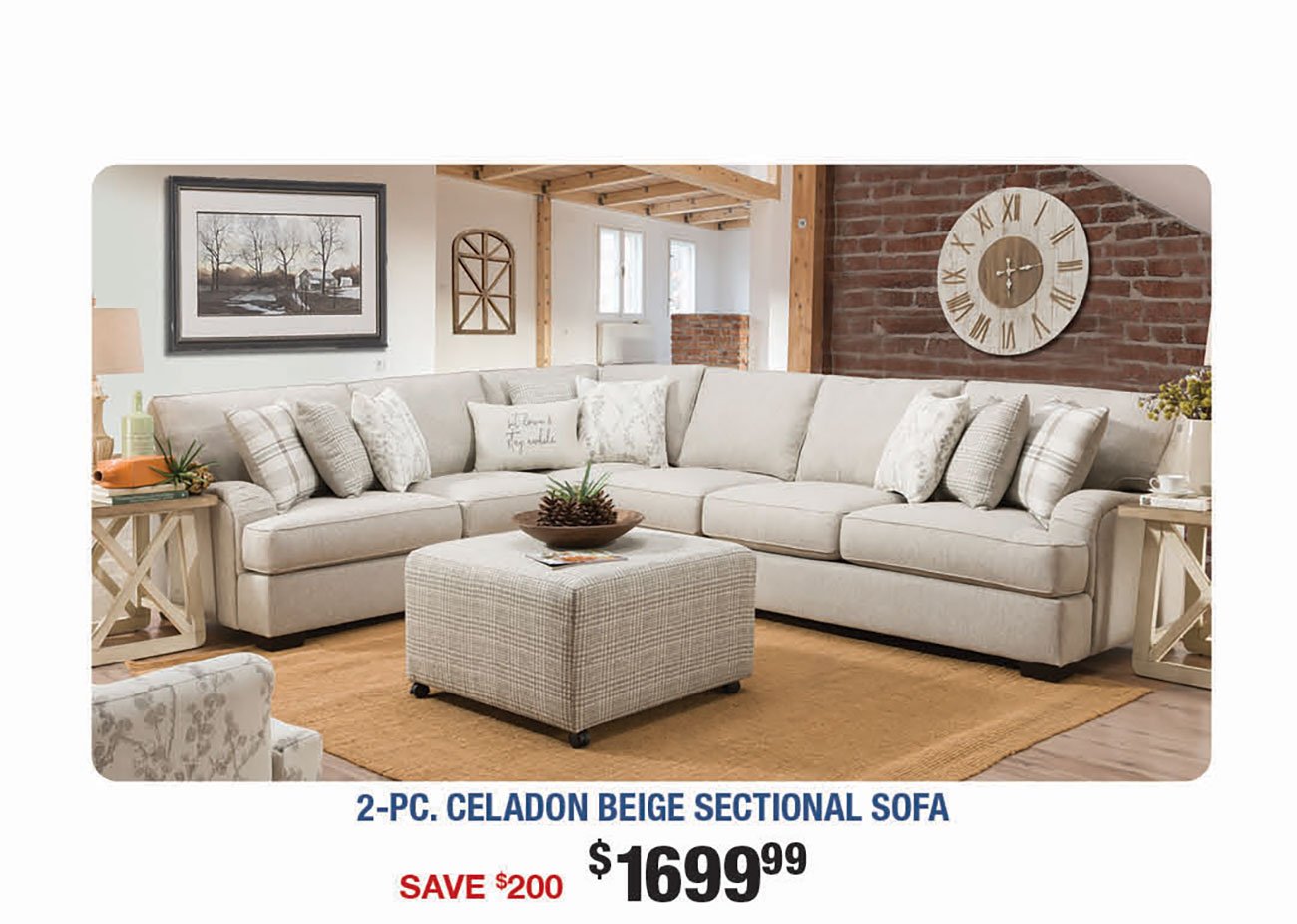 Celadon-Beige-Sectional