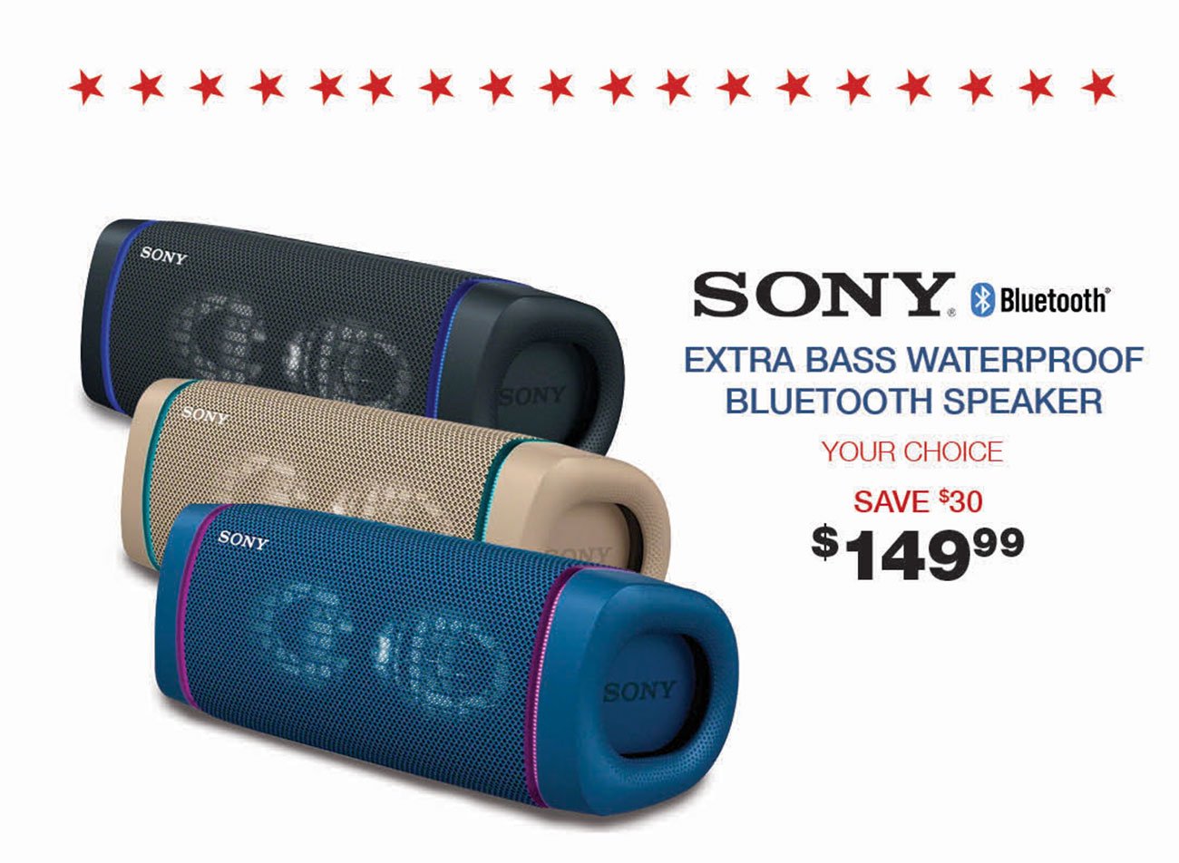 Sony-Extra-Bass-Waterproof-Speakers