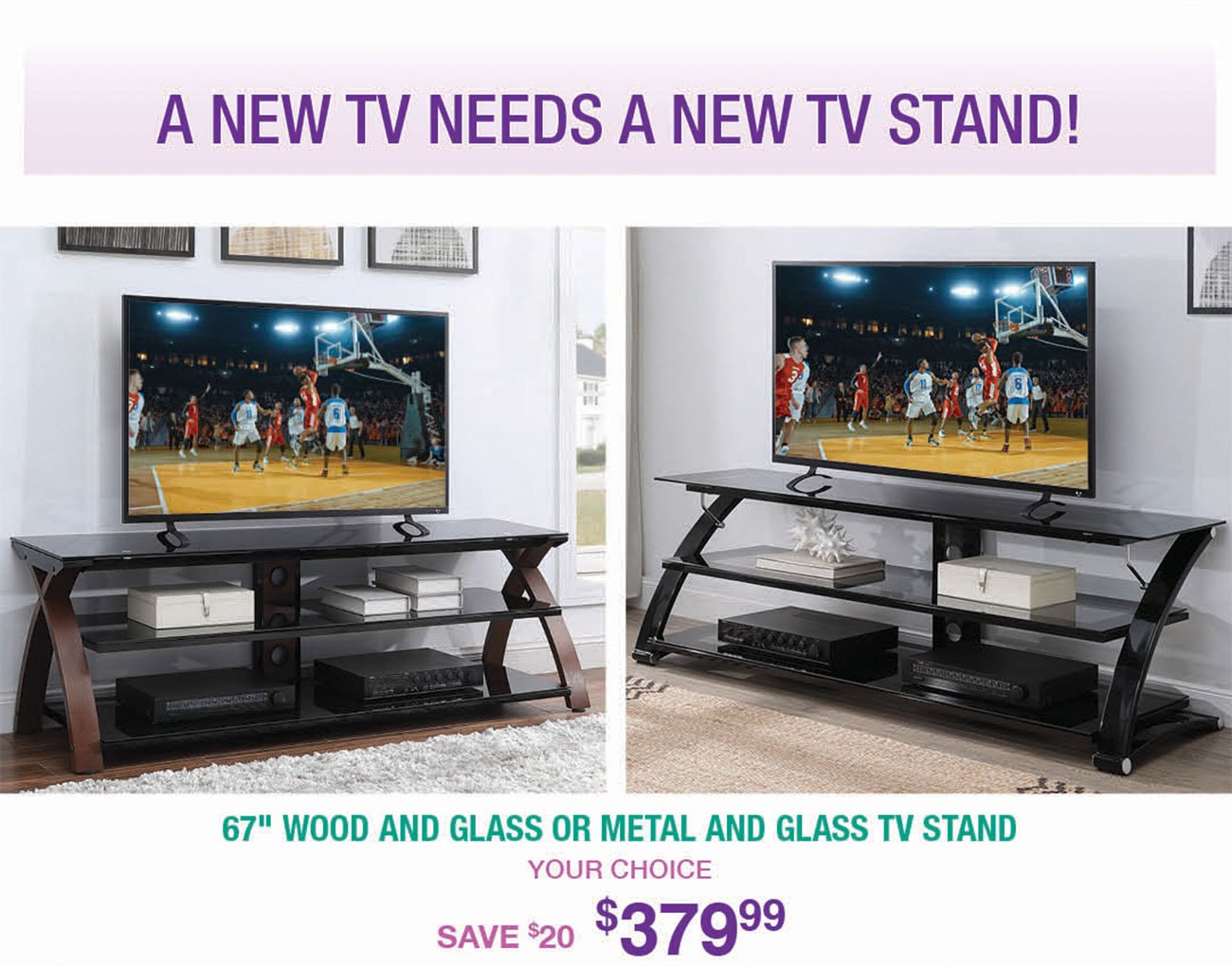 Wood-Glass-Metal-Glass-TV-Stands