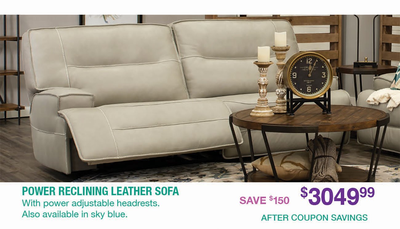 Power-Reclining-Beige-Leather-Sofa