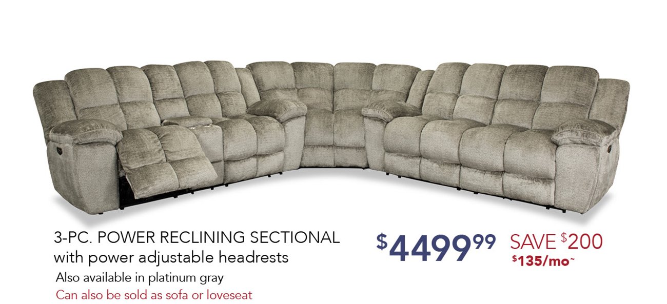 Power-reclining-sectional