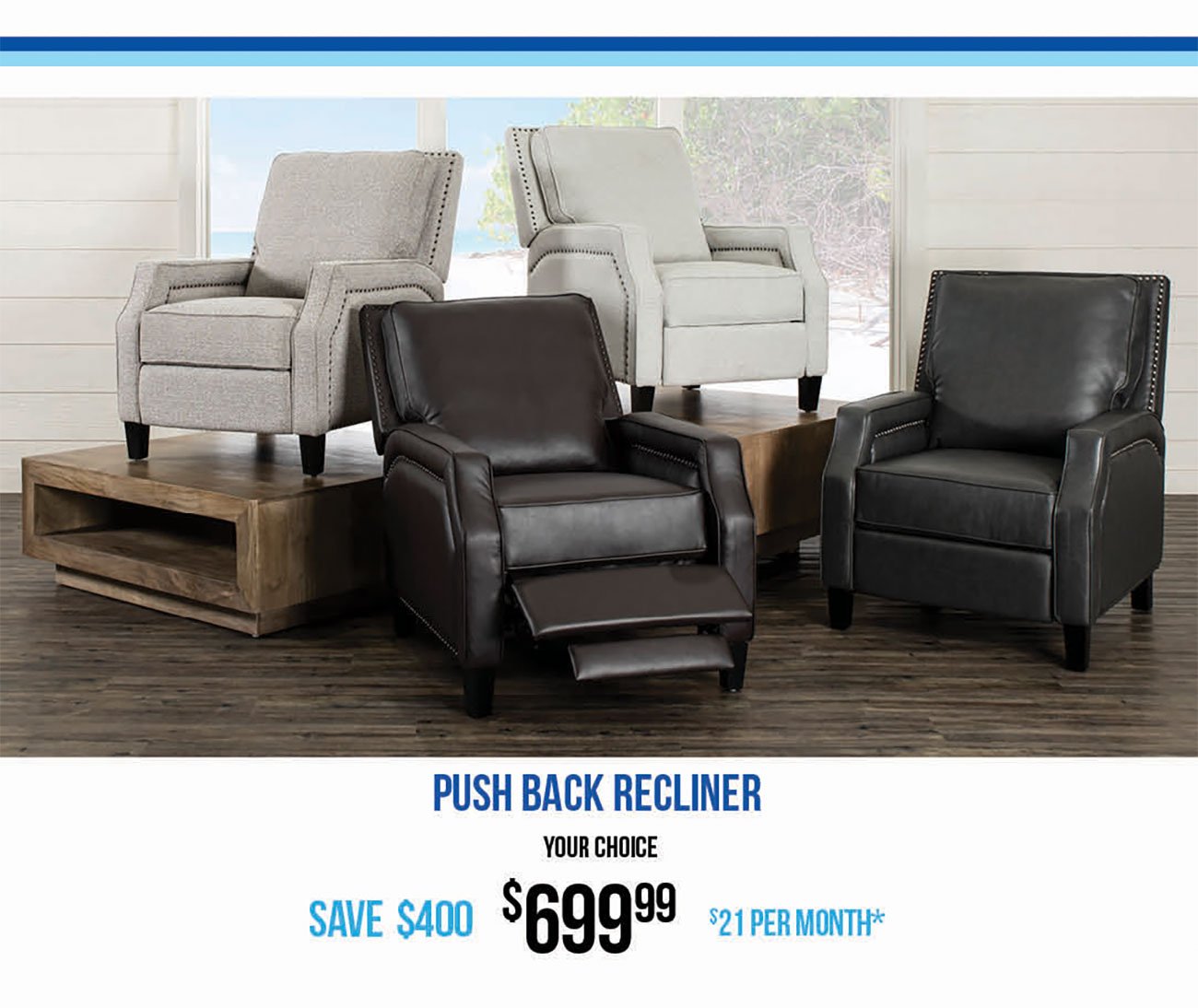 Push-Back-Recliners