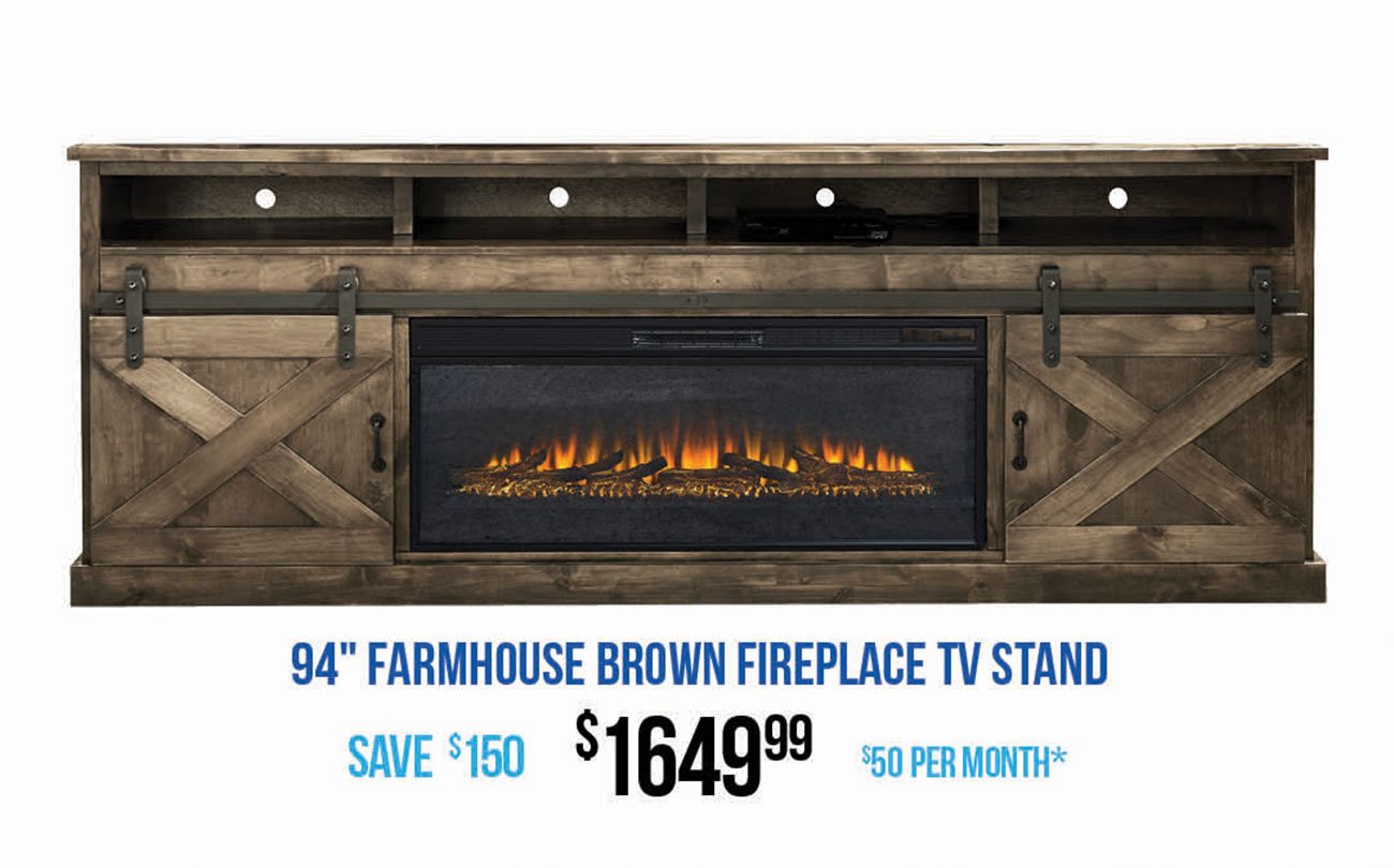 Farmhouse-Brown-Fireplace-TV-Stand