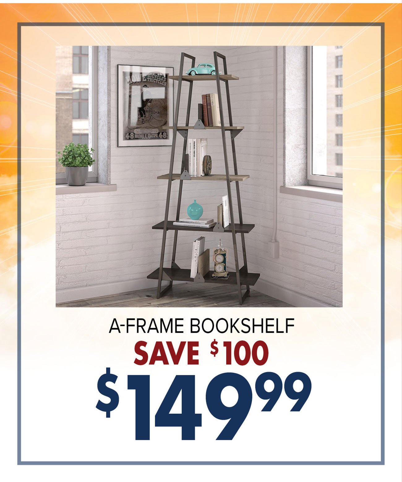 A-frame-bookshelf